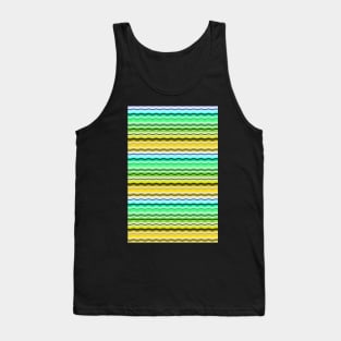 Candy colors waves Tank Top
